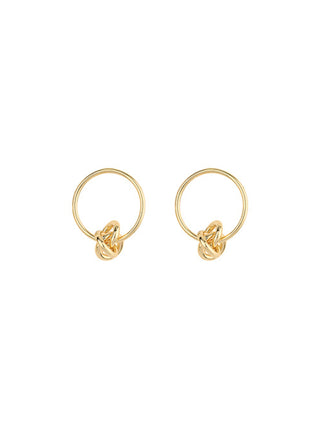 Knotted Circle Earrings