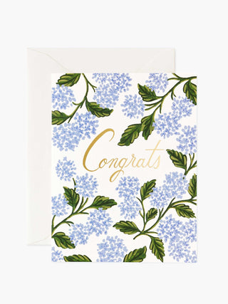 Hydrangea Congrats Card