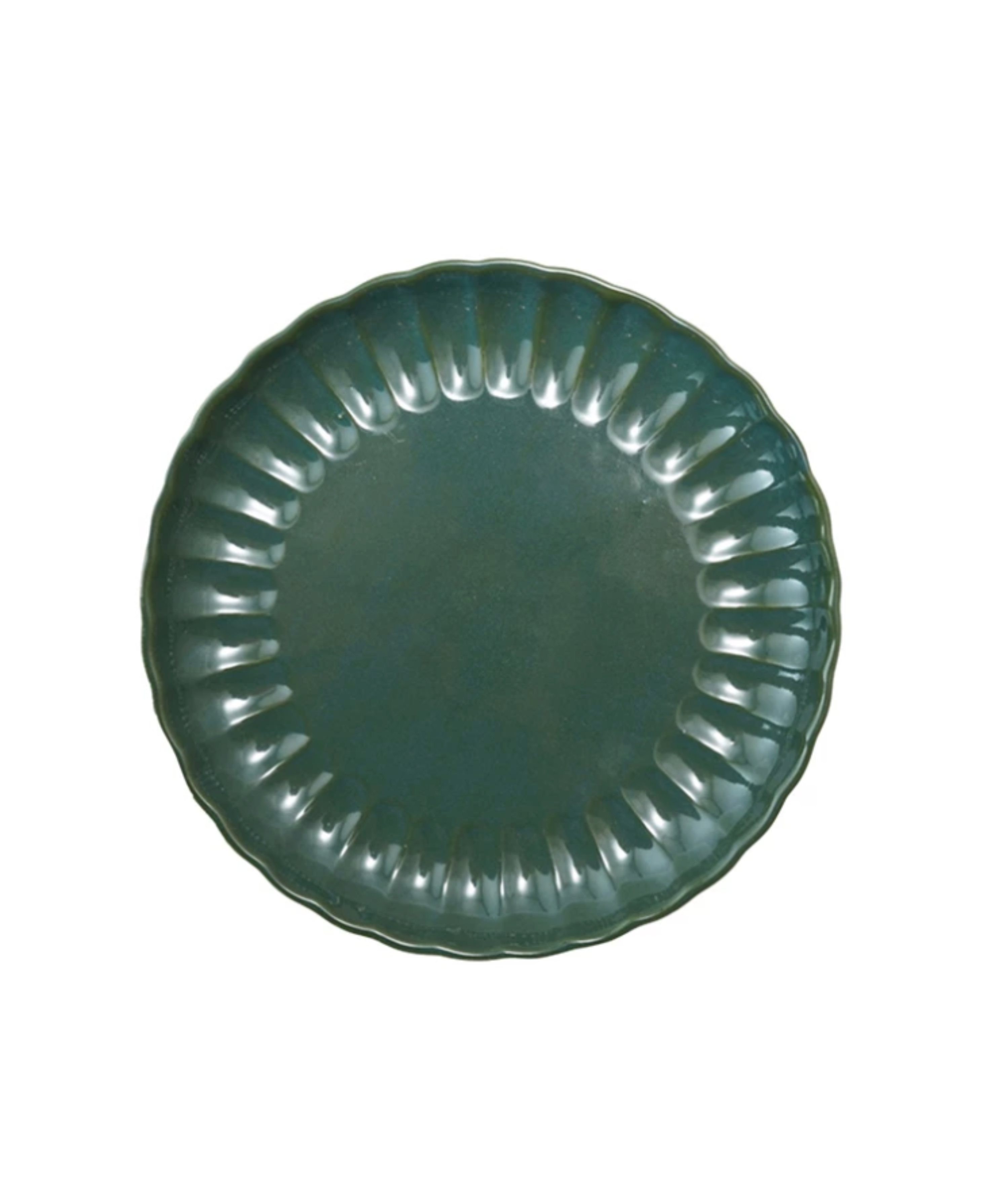Stoneware Fluted Plate