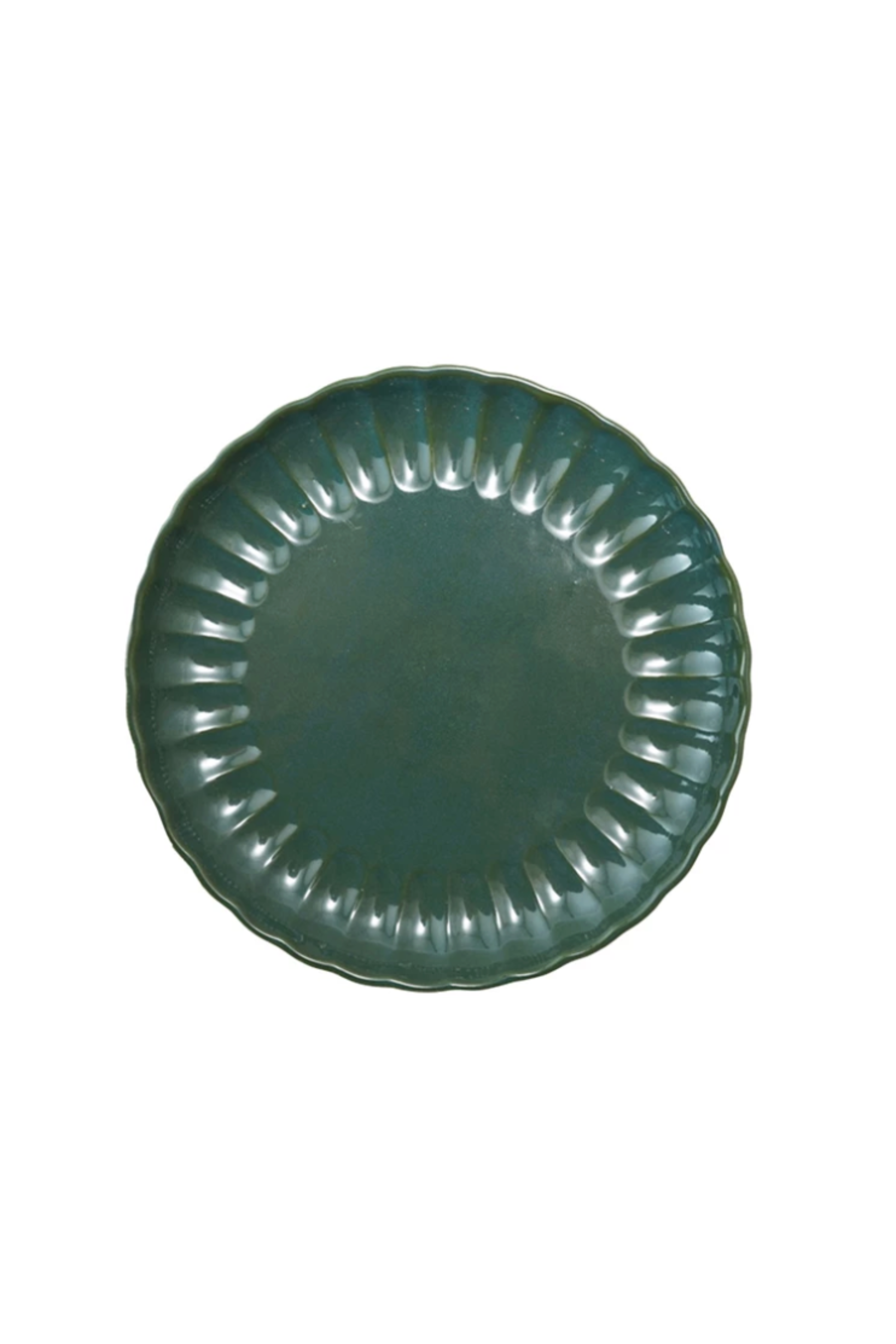 Stoneware Fluted Plate