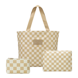 Checkmate Tan Aloha Bags