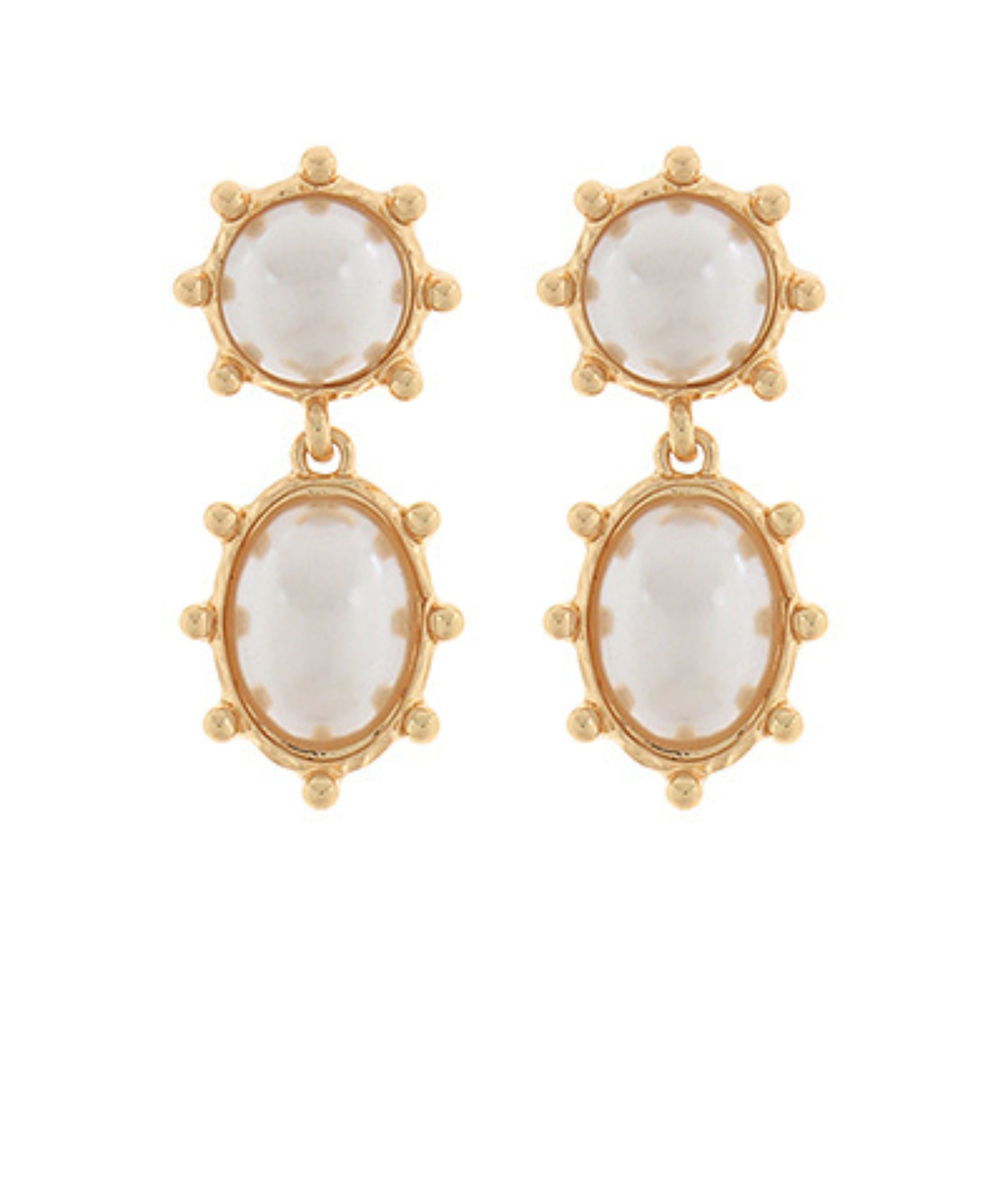 Dotted Double Jewel Earrings