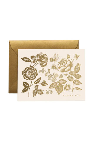 English Rose Thank You Card