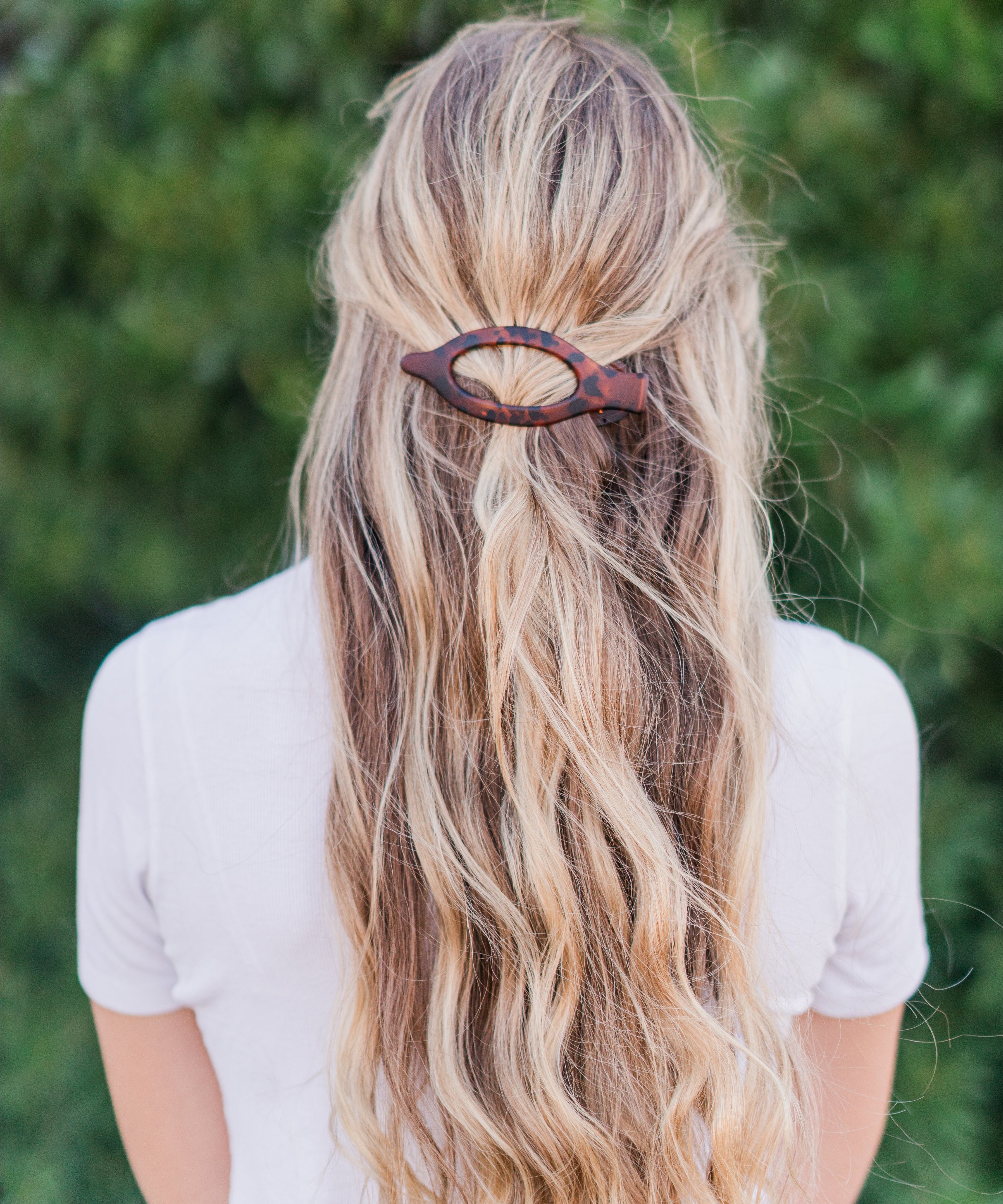 Oval Flat Claw Hair Clip