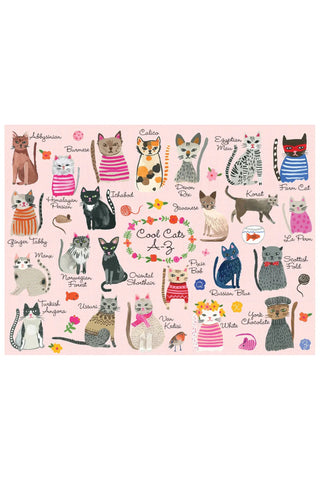 Cool Cats A-Z 1000 Piece Family Puzzle