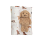 Dog Swaddle & Rattle Set