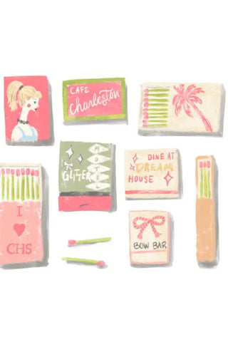 Charleston Matchbook - Art Print by Rebecca Illustrated