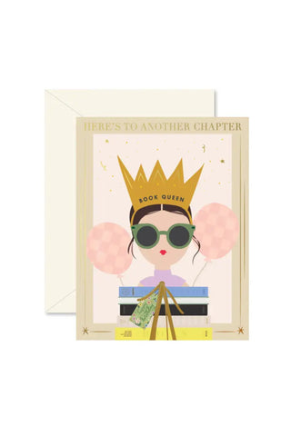 Book Queen Birthday Card