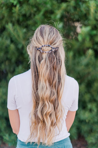 Oval Flat Claw Hair Clip