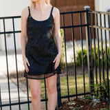 Beaded Slip Mini Dress (detail view 2)