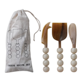 Natural Horn Cheese Knives