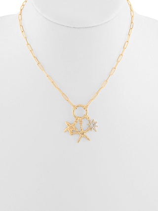 Starfish Ring Necklace