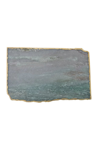 Agate Slab with Gold Edge