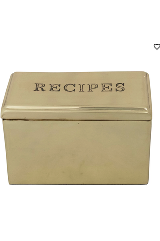 Etched "Recipes" Box