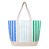 Color Block Stripe Tote