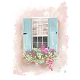 Window in Blossom - Art Print by Rebecca Illustrated