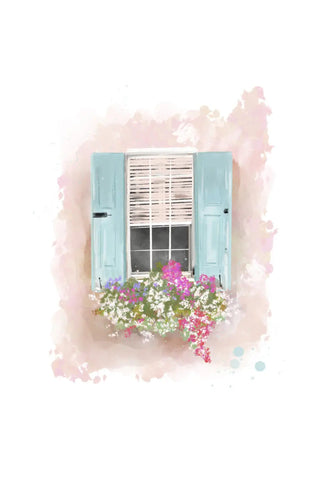 Window in Blossom - Art Print by Rebecca Illustrated