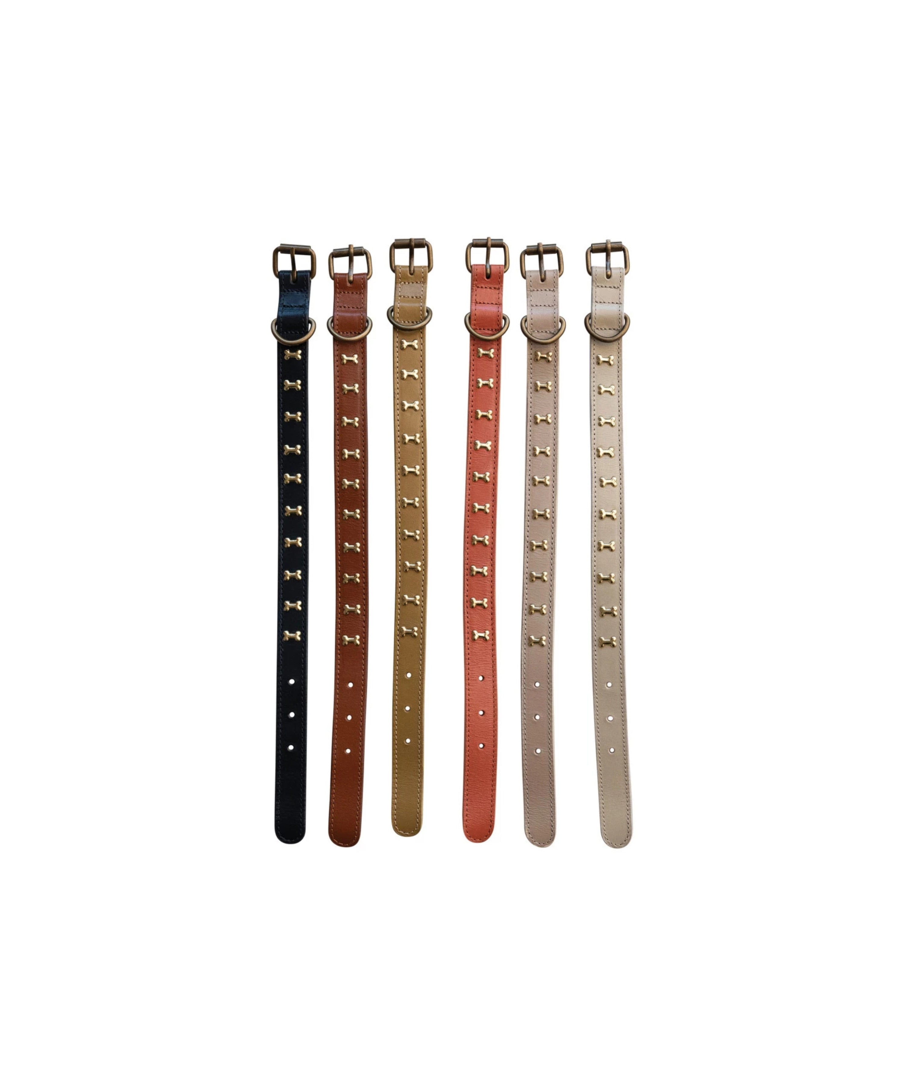 Leather Dog Collar with Metal Buckle