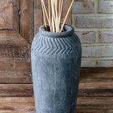 Black Top Pattern Vase