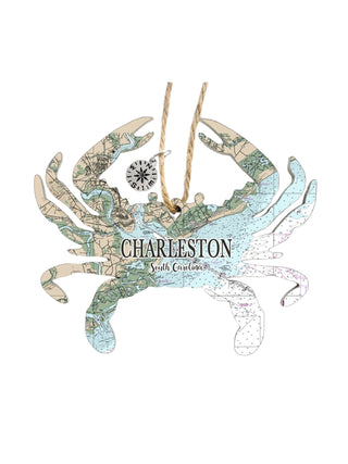 Crab Map Ornament