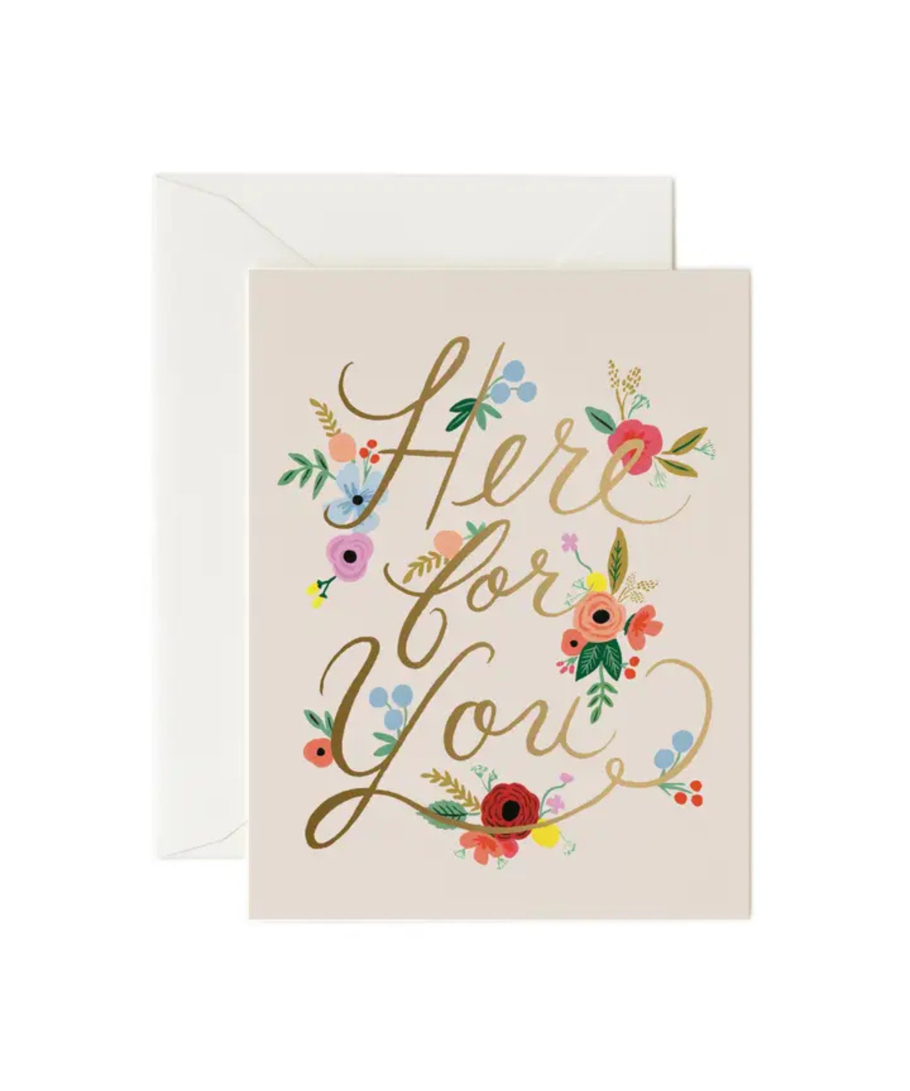 Floral Here For You Card