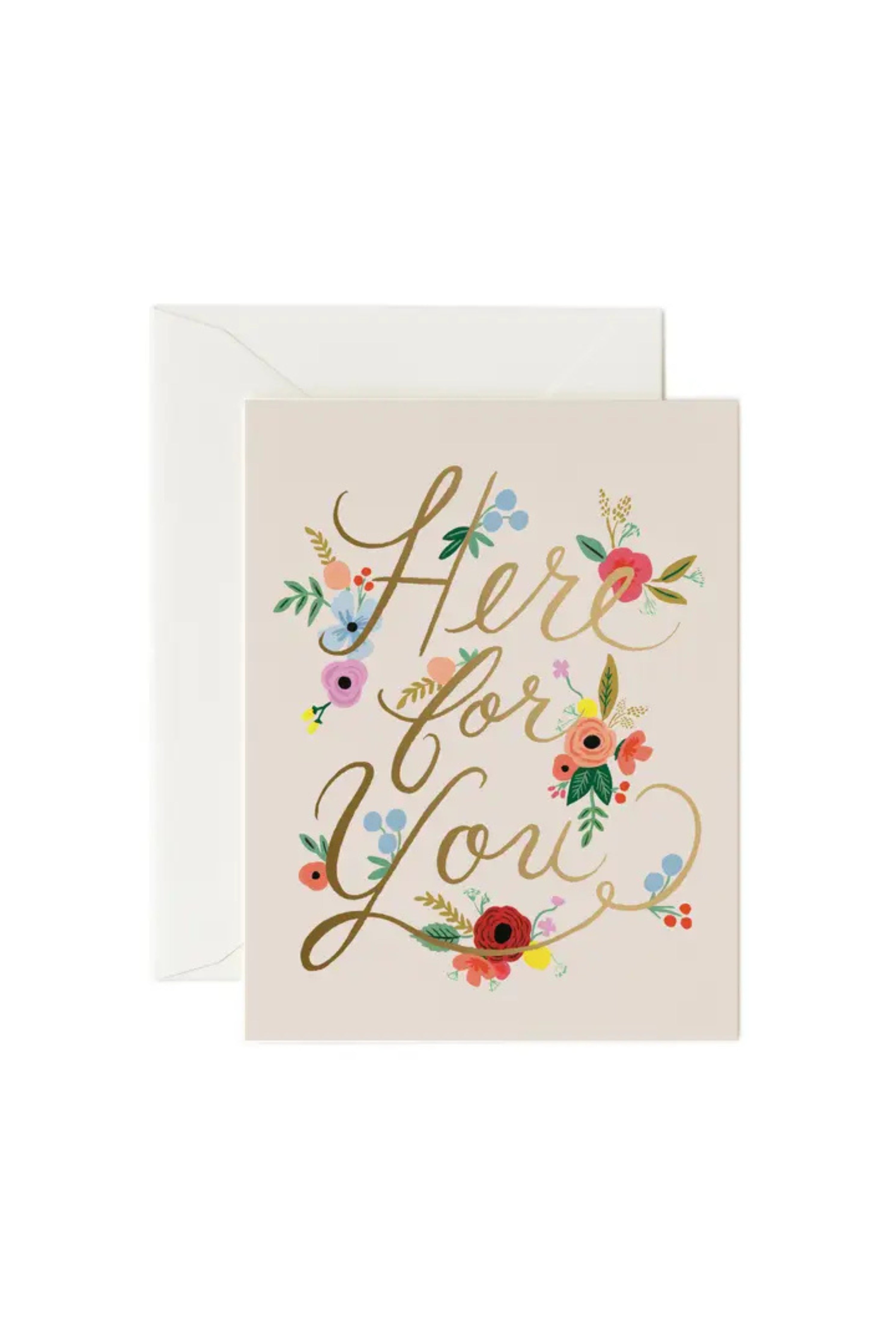 Floral Here For You Card