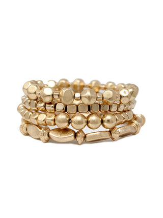 4 Row Multi Shape Bracelet