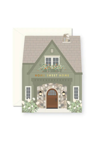 Green Home Sweet Home Folded Card