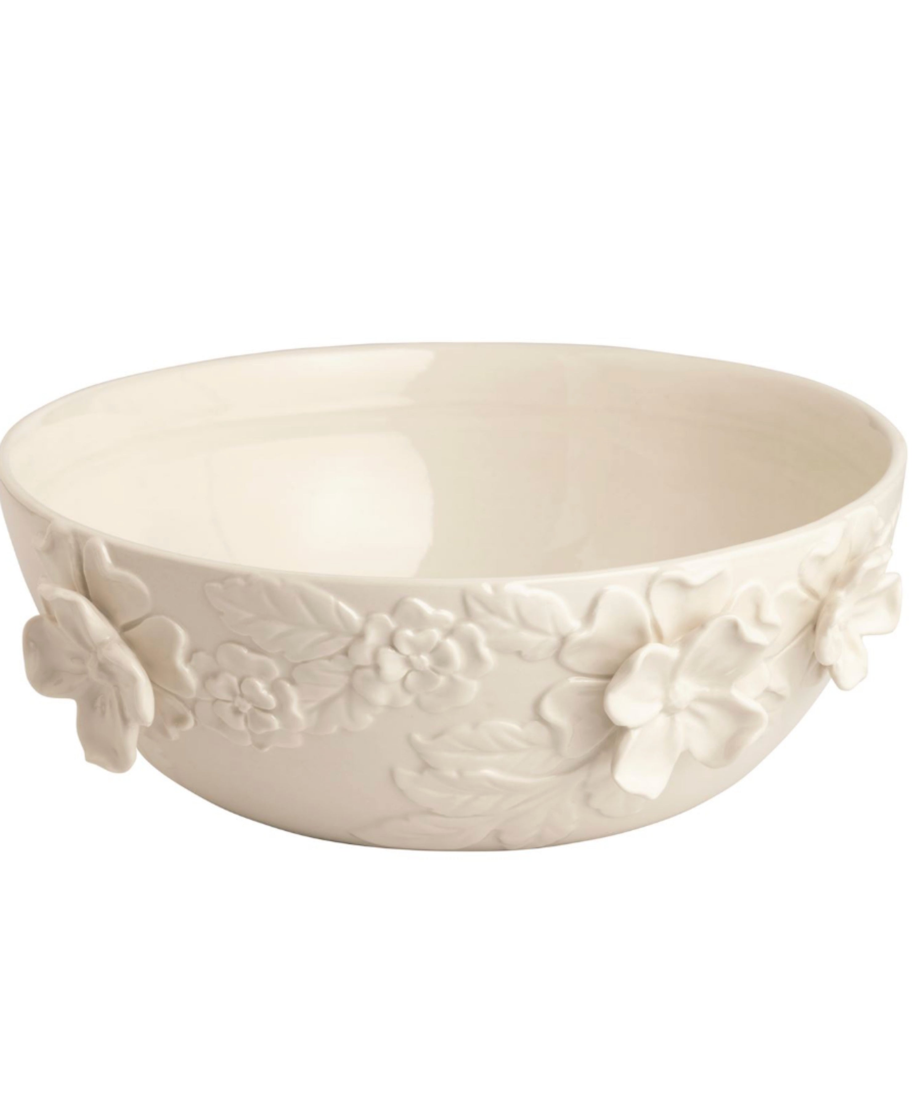 White Floral Bowl