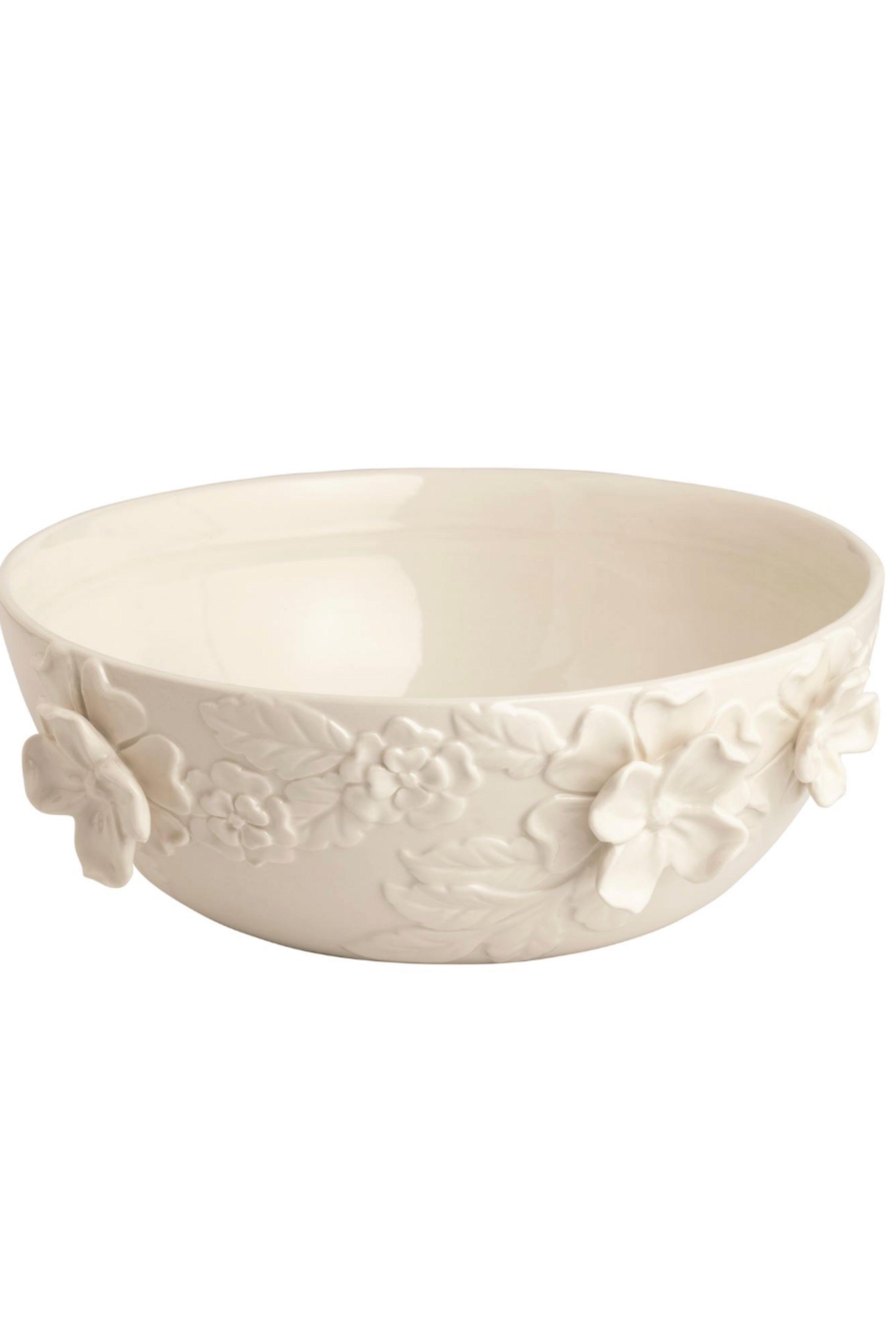 White Floral Bowl