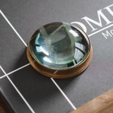 Round Brass Magnifying Glass