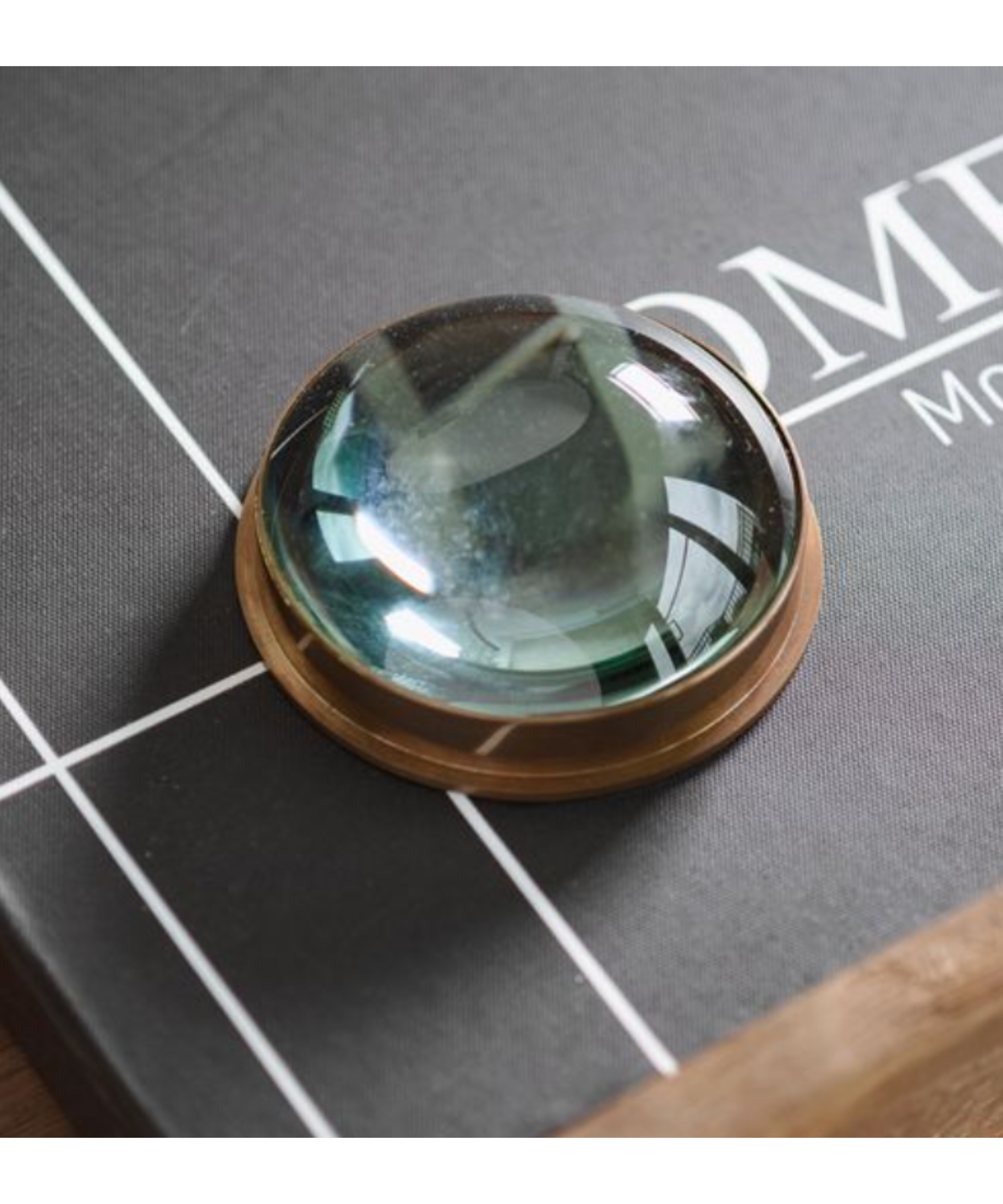 Round Brass Magnifying Glass
