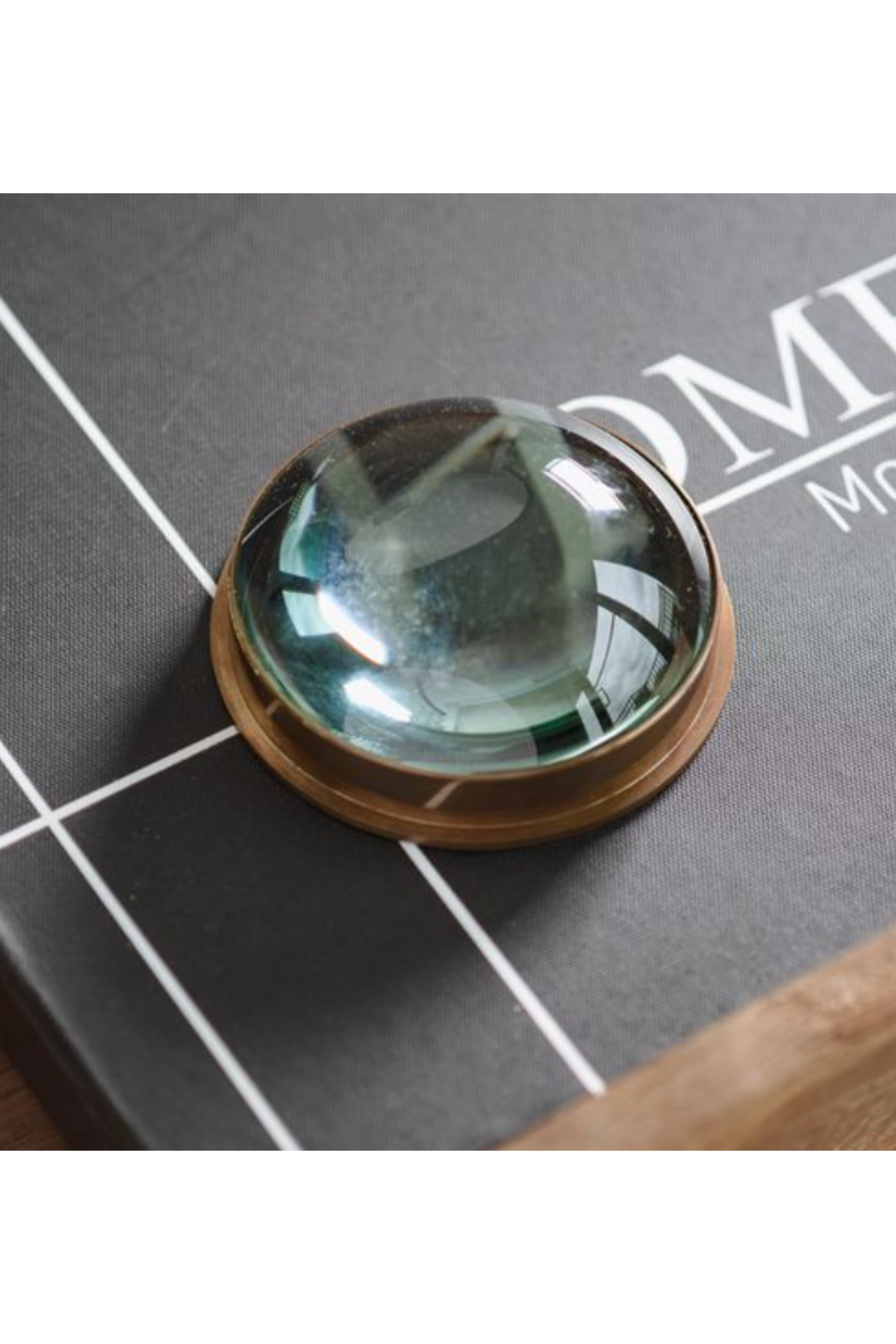 Round Brass Magnifying Glass