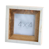 Wood/Ivory Photo Frame