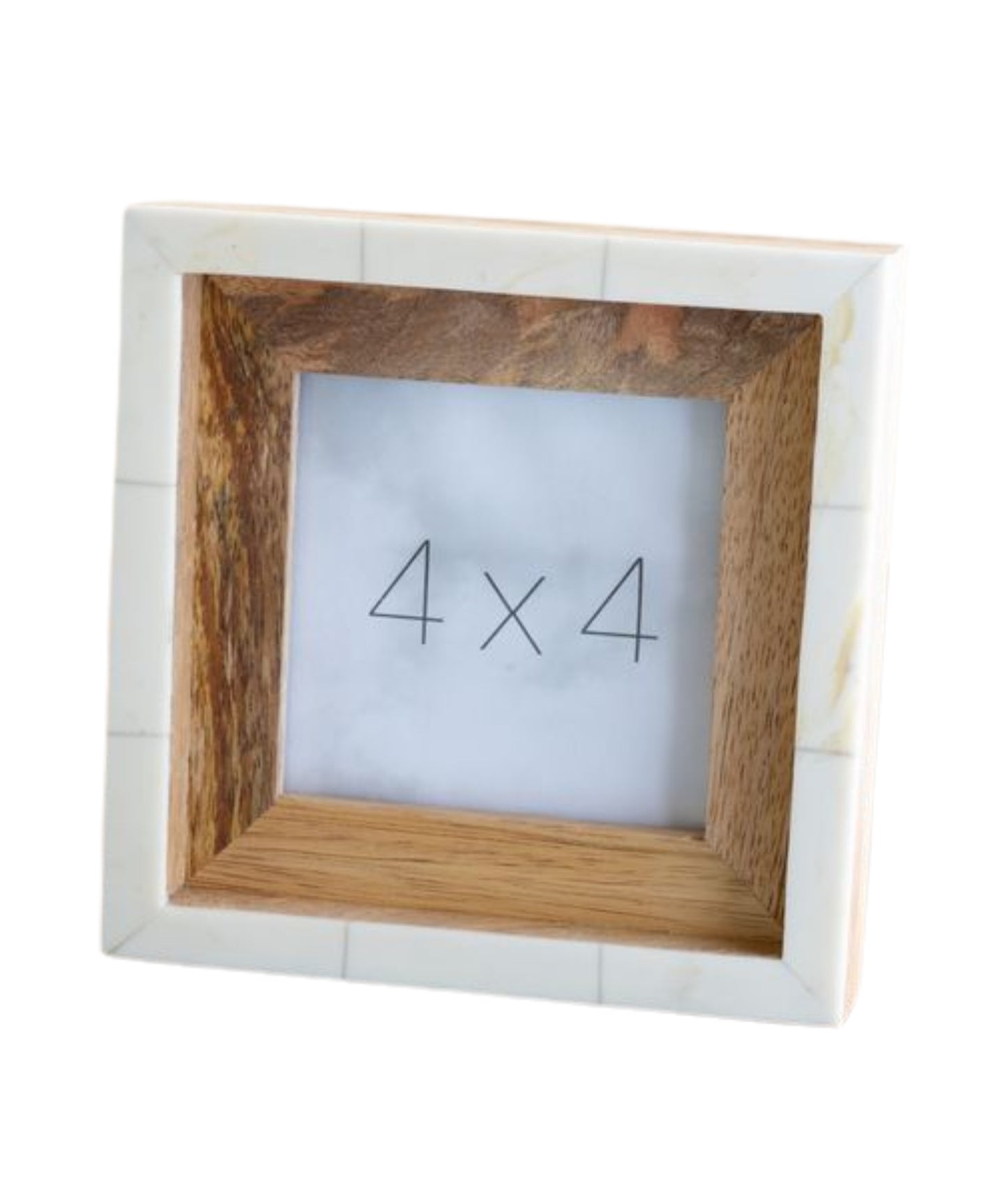 Wood/Ivory Photo Frame