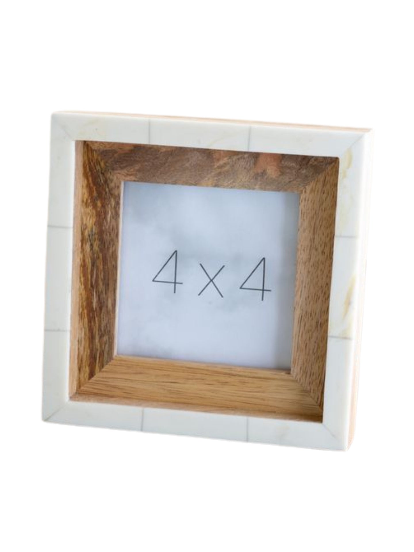 Wood/Ivory Photo Frame
