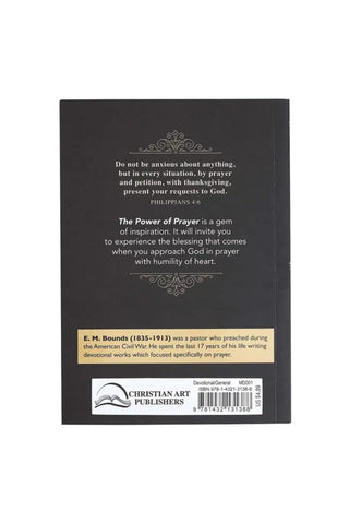 Back cover of a book with text and branding on a white background