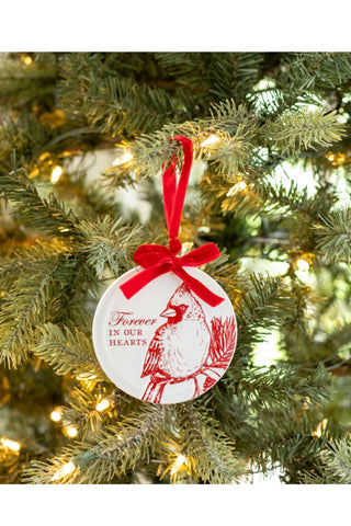 Cardinal Disc Ornament