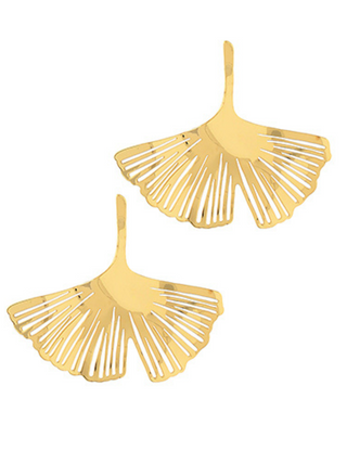 Ginkgo Leaf Earrings