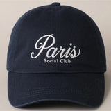 Paris Social Club Embroidered Baseball Cap