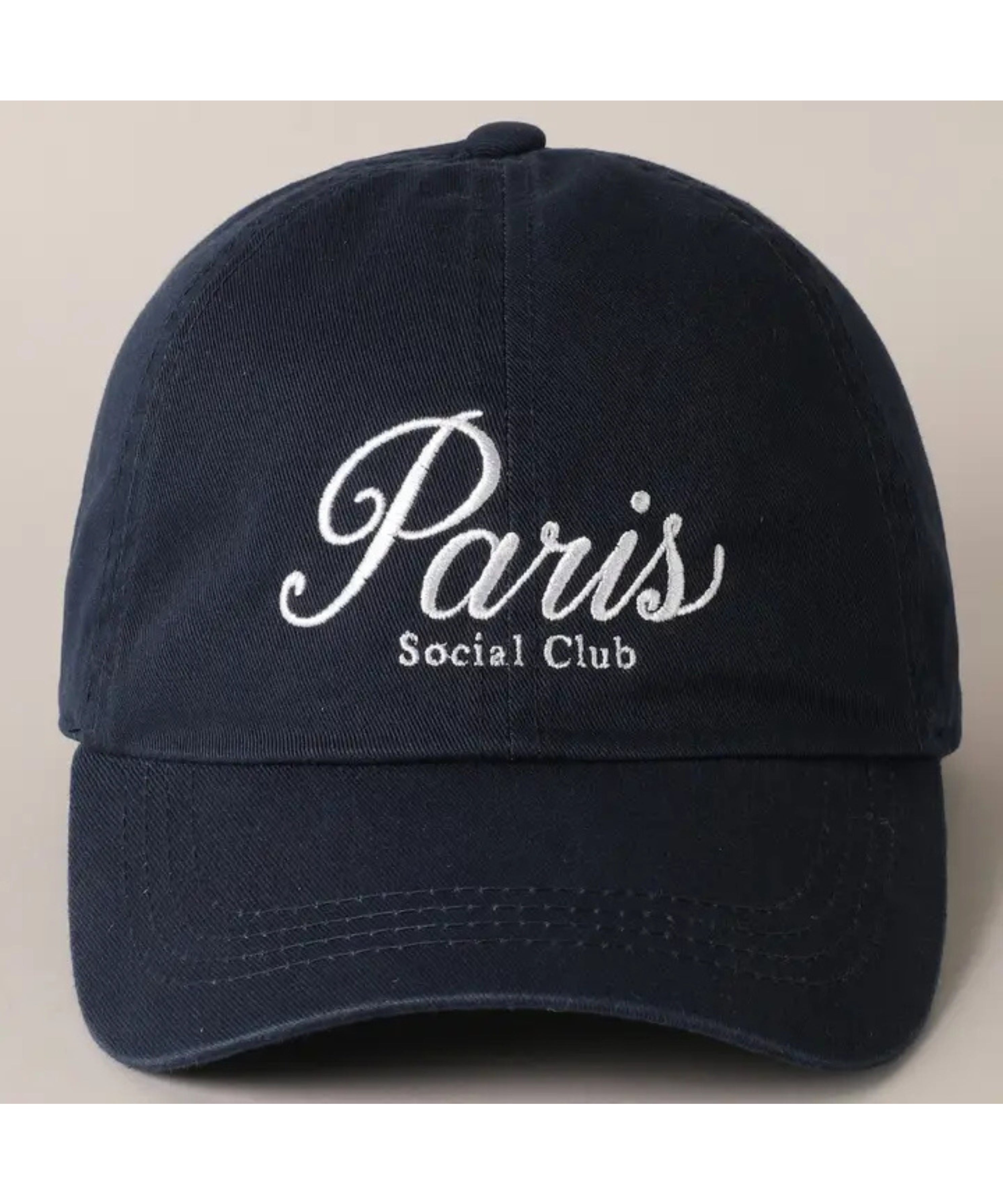 Paris Social Club Embroidered Baseball Cap