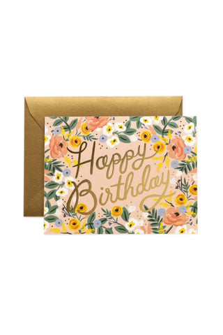 Rose Birthday Card