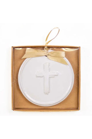 Cross Embossed Ornament