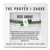 Rise Above Cord Bracelet – Motivational Faith Cord Bracelet Gift