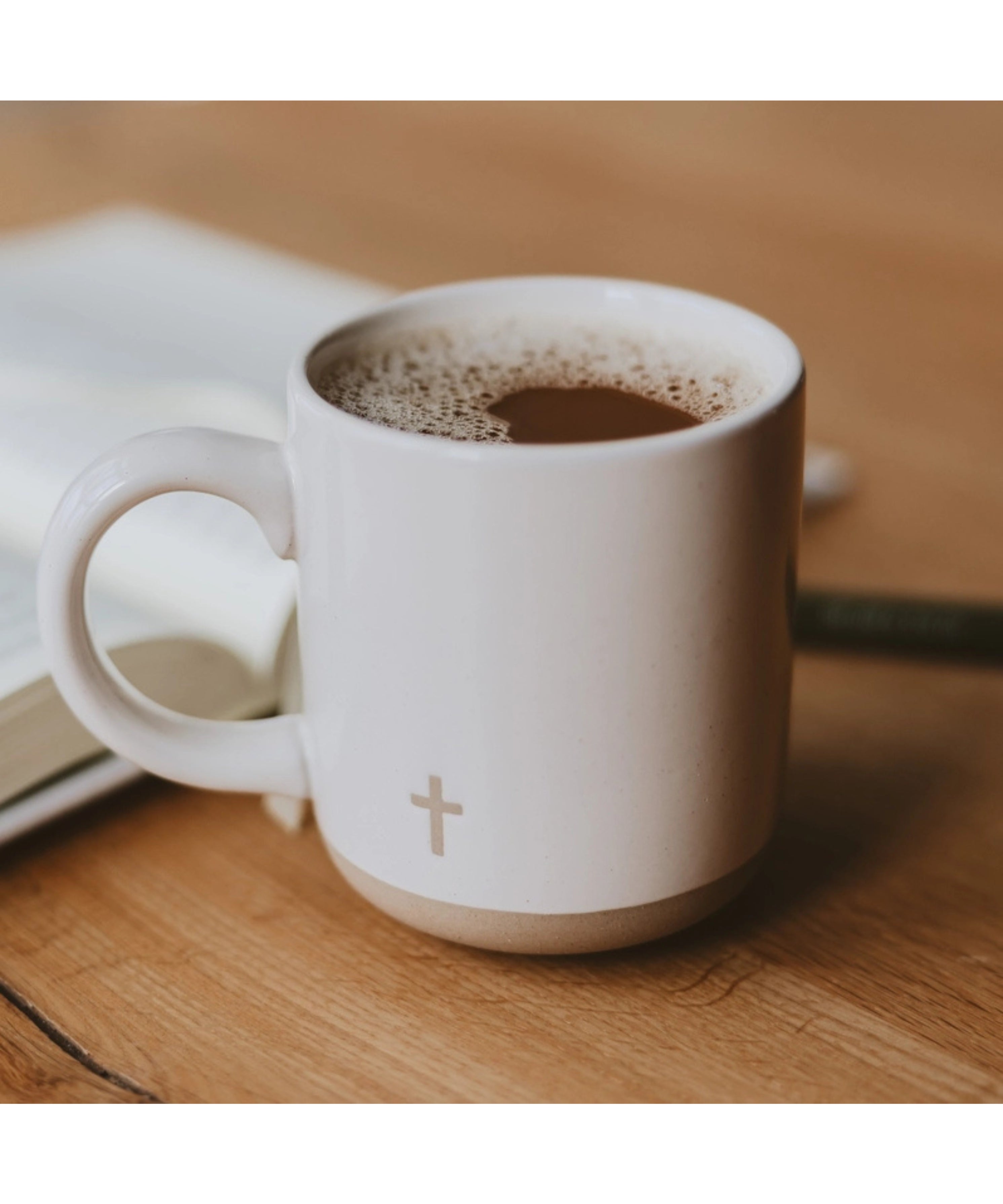 Cross Stoneware Mug