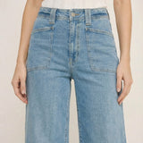 Valley Girl High Rise Wide Leg Jeans