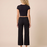 Vervet by Flying Monkey High Rise Cropped Wide Leg Jeans
