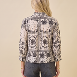 Vintage Garden Button Down Top