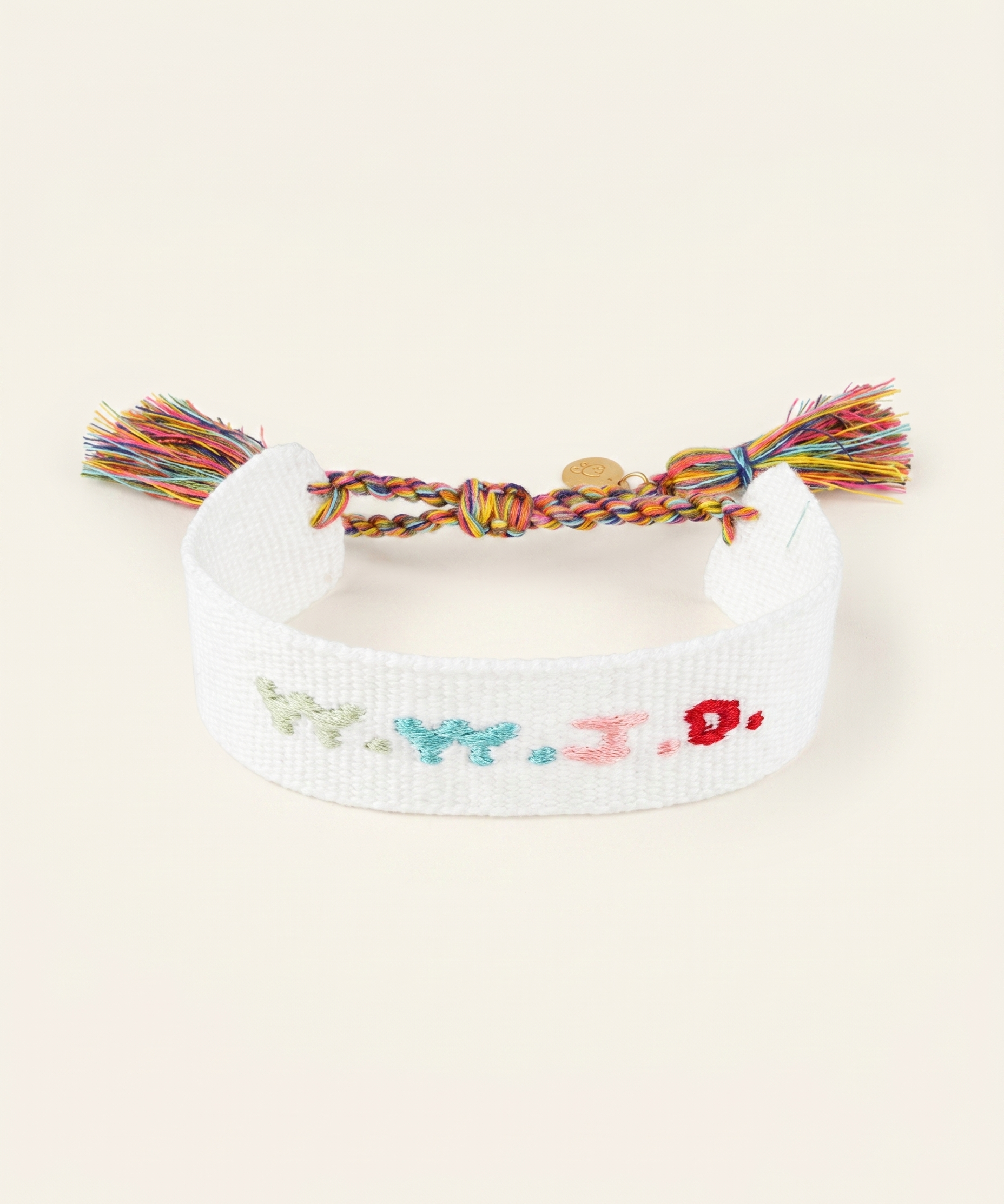WWJD Embroidered Bracelet