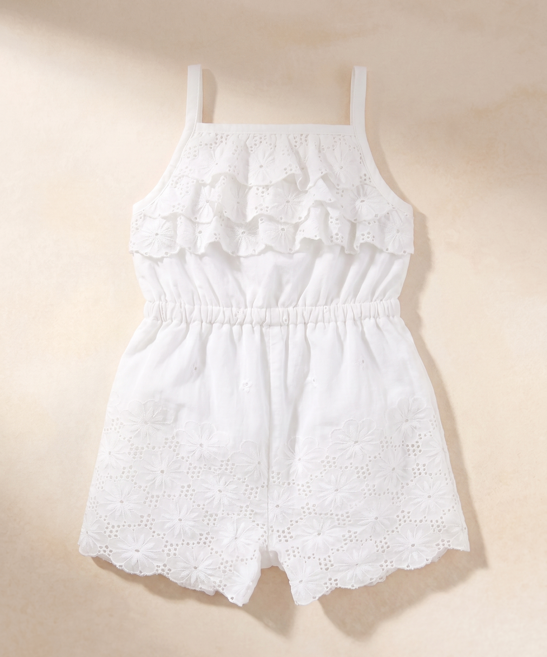 White Eyelet Romper - Last Size
